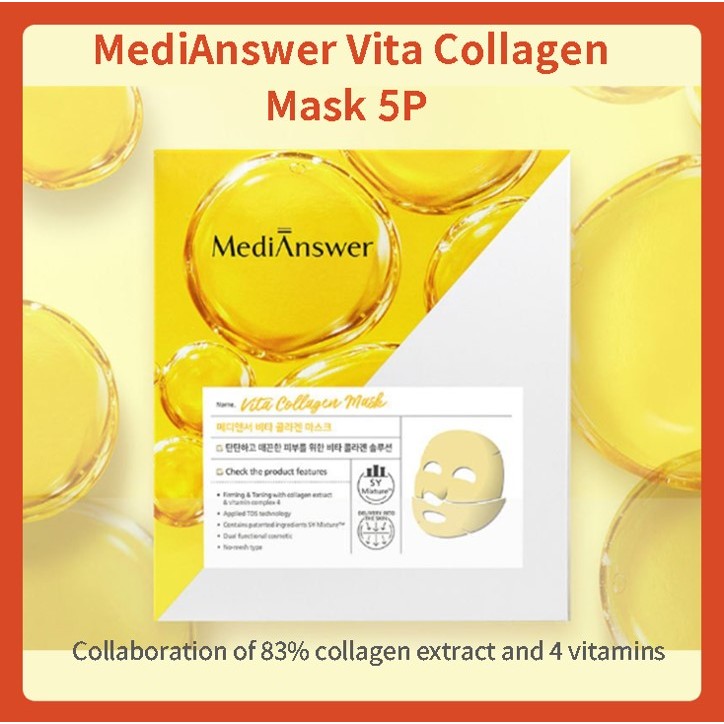 MediAnswer Vita Collagen Mask 5 pieces,S828