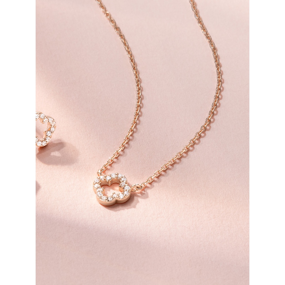 [J.ESTINA] Lala J 項鍊,925 銀,玫瑰金,韓國珠寶品牌