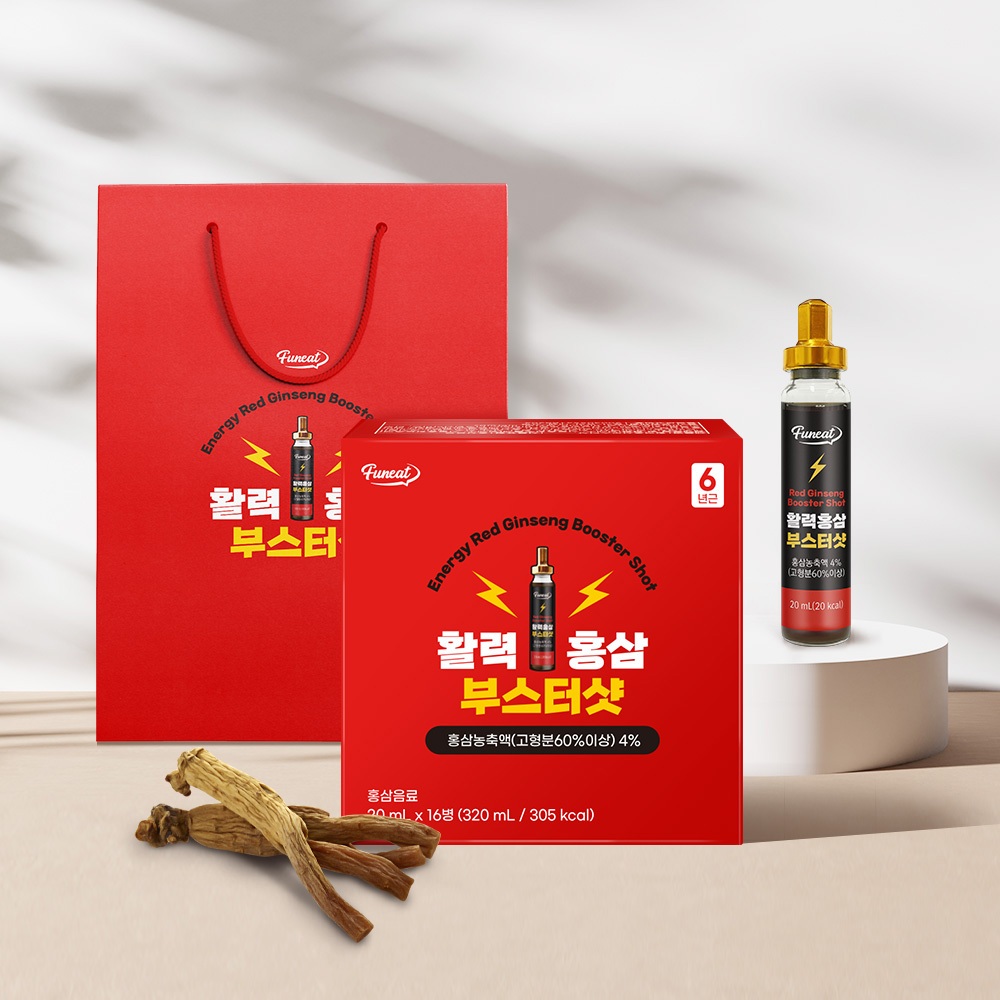 Funeat 100% 韓國紅參增強能量(20ml x 16bottles)