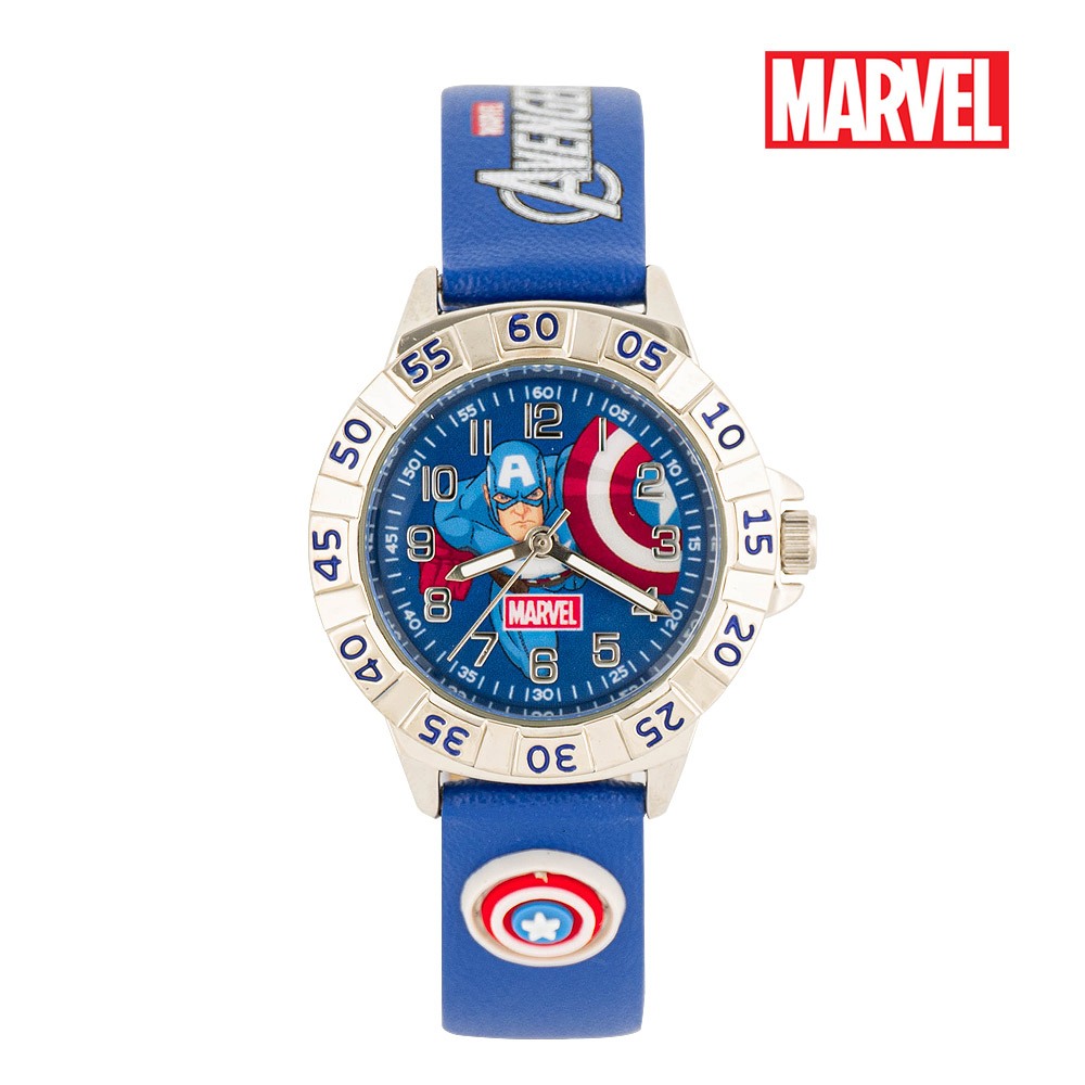 Marvel 手錶兒童時尚 ma021 系列美國隊長蜘蛛俠雷神