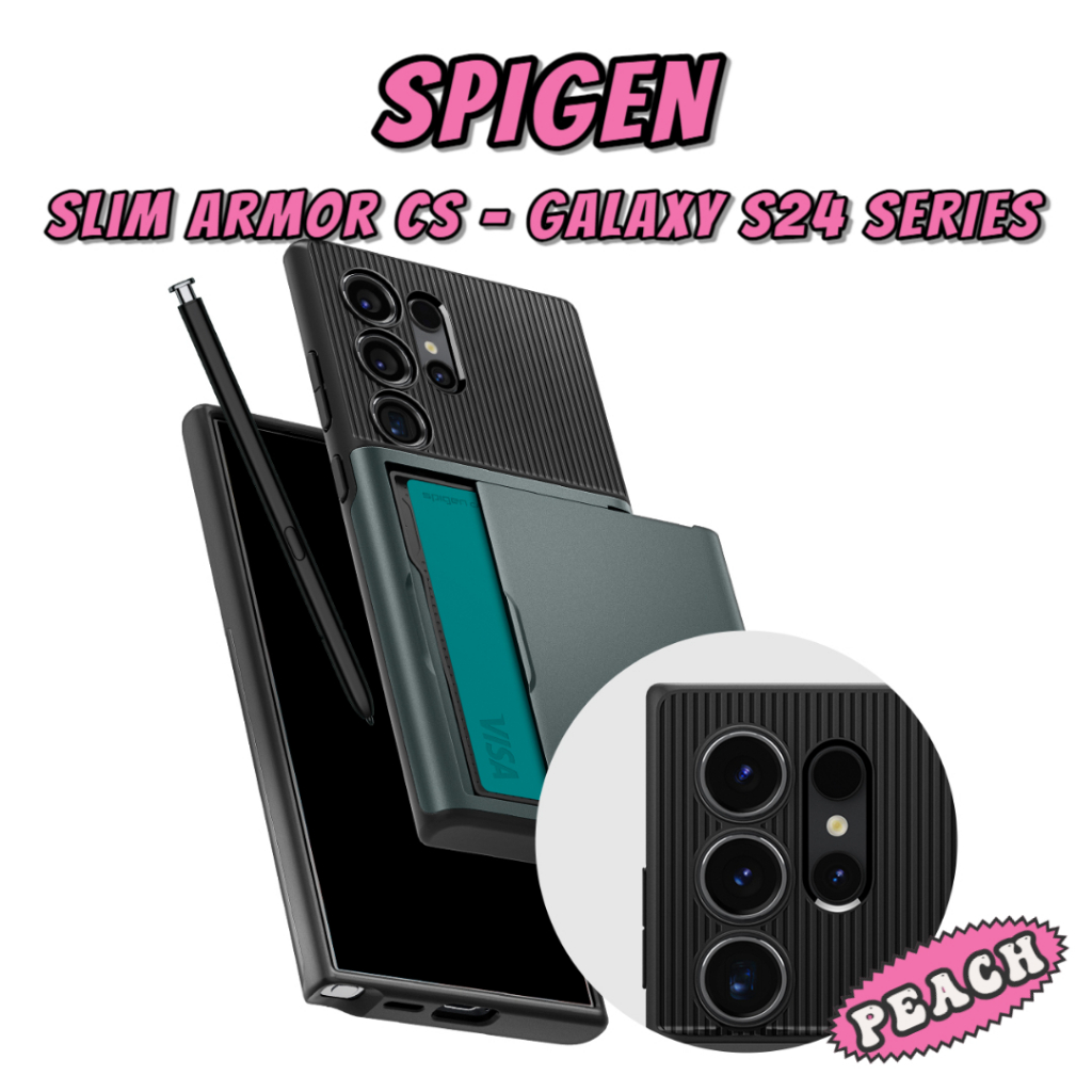 Spigen - Slim Armor CS Galaxy S24 Ultra 手機殼 卡套保護套 卡座手機殼 保護殼