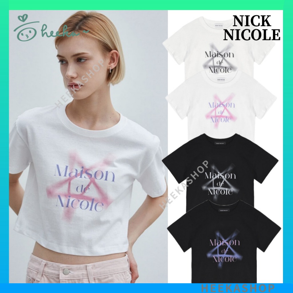 Heekashop KOREA Nick&amp;Nicole Nicole MAISON STAR SILKET 女士短款上衣