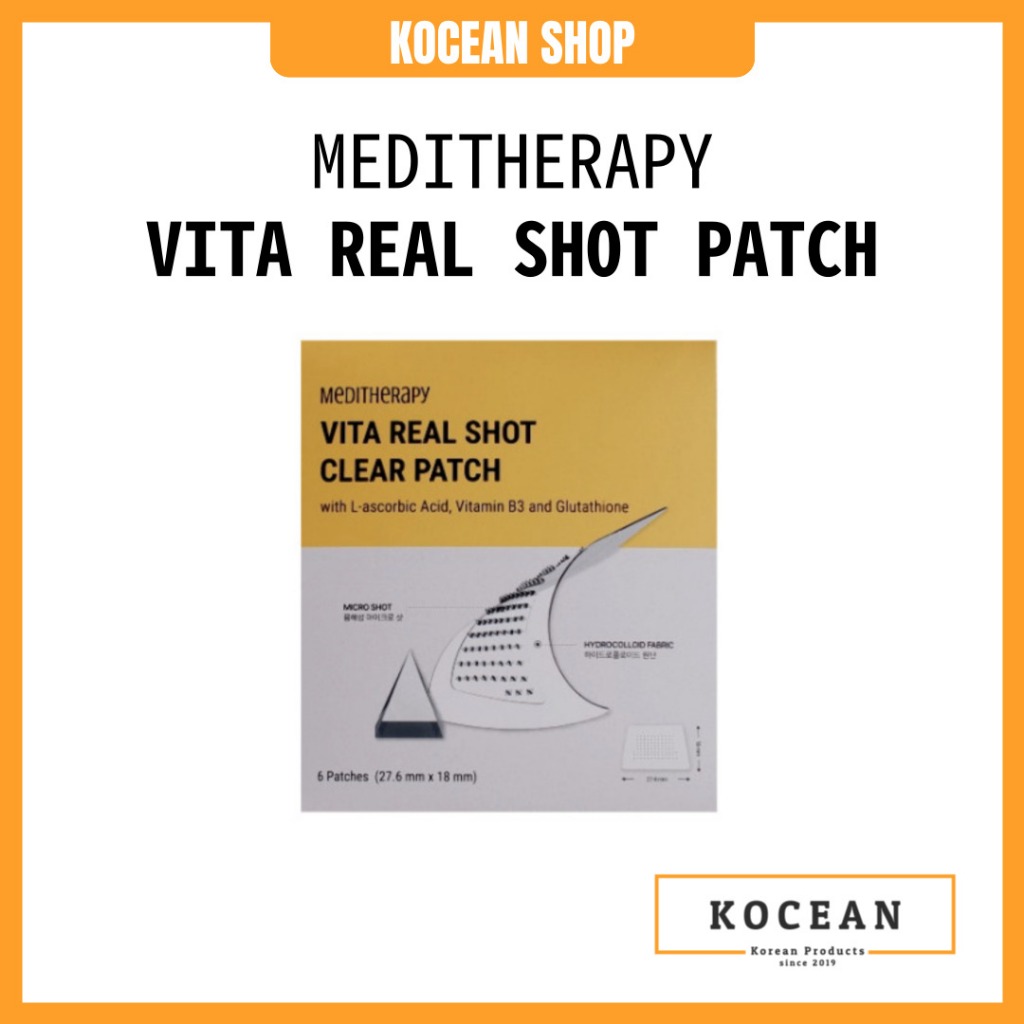 Meditherapy Vita Real Shot 透明貼片 6EA 韓國