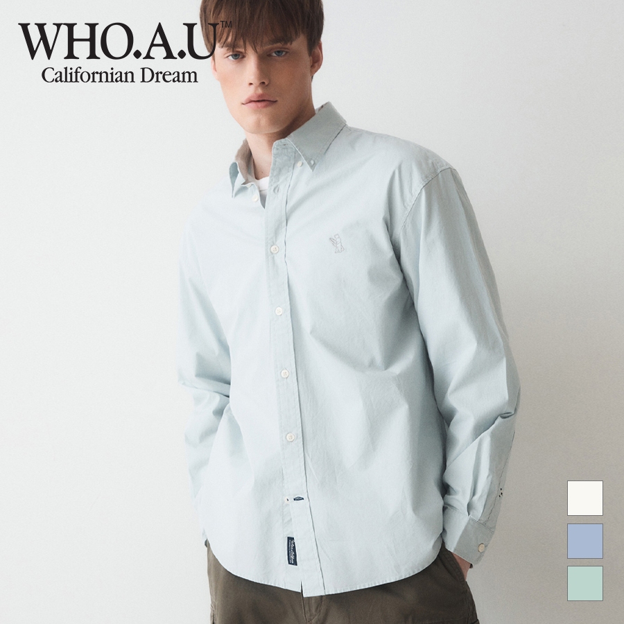 [WHO.A.U] Overfit 棉質襯衫 | Whyae2332u