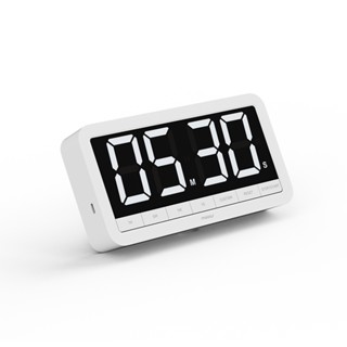 mooas Big Plus 20 釐米 LED 可充電定時器、大型顯示定時器、遞增/遞減定時器、烹飪定時器、學習定時器