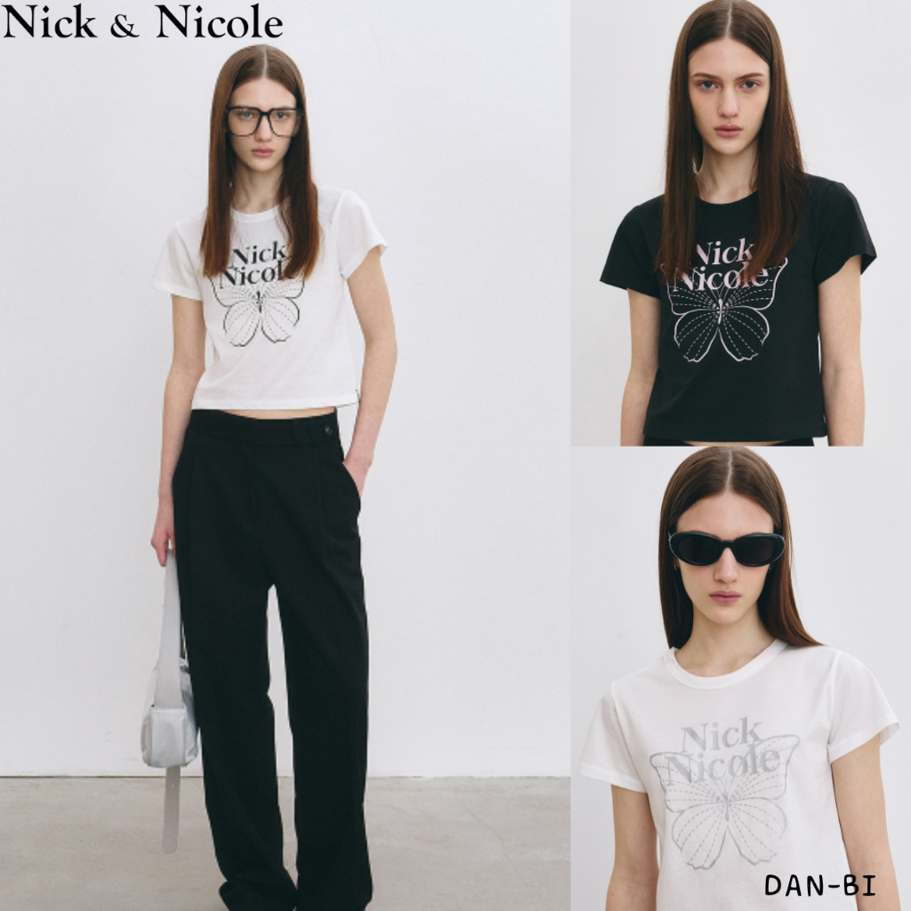 [NICK&amp;NICOLE] 蝴蝶簽名短款_4color / 100% 正品 KR product / KR 快速發貨