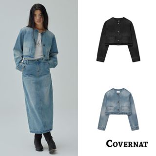 【COVERNAT】復古美式外套女 牛仔外套女士 春秋保暖休閒長袖夾克（多色任選）