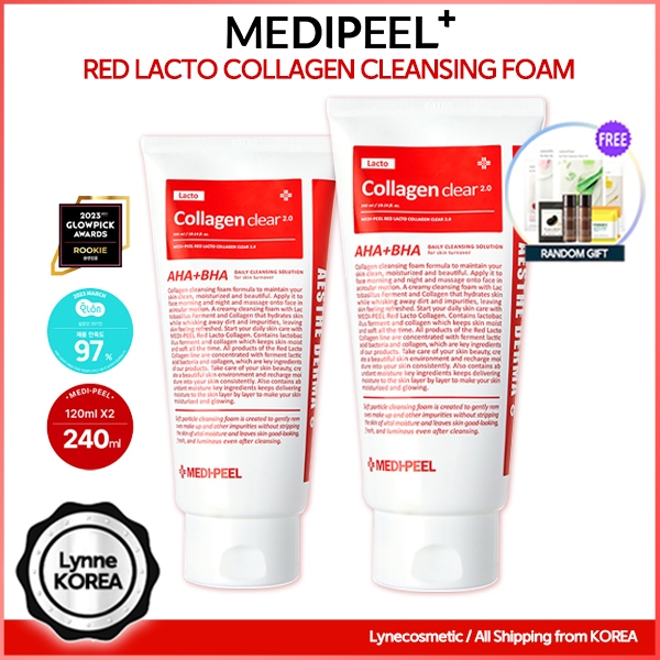 Medipeel Red Lacto Collagen Clear 2.0 彈力潔面泡沫(升級版)300ml / 120