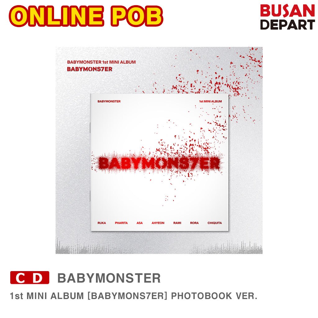 [ONLINE POB]BABYMONSTER 1st MINI ALBUM [BABYMONS7ER] PHOTOBO
