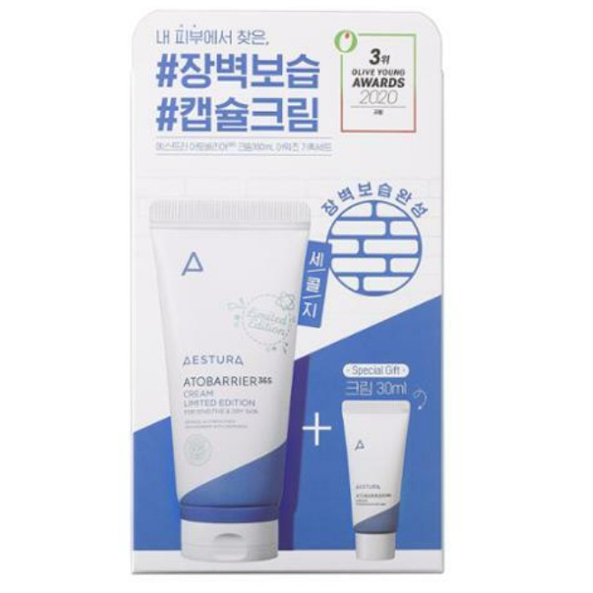 [阿斯特拉]⚡閃光套裝⚡全新 Ato Barrier 365 面霜 80ml + 30ml 套裝 / Aestura A