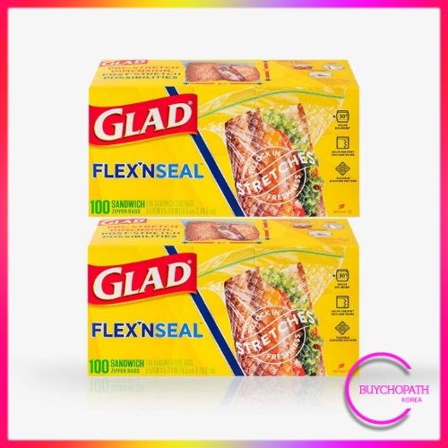 [2 件裝][glad] Flex's Seal (Magic Bag) 小三明治袋 (100p) 2EA / 拉伸膨脹