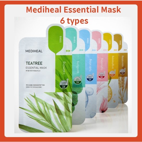Mediheal Essential mask 6 種,韓國保濕面膜包,BTS Jimin 面膜包,S877