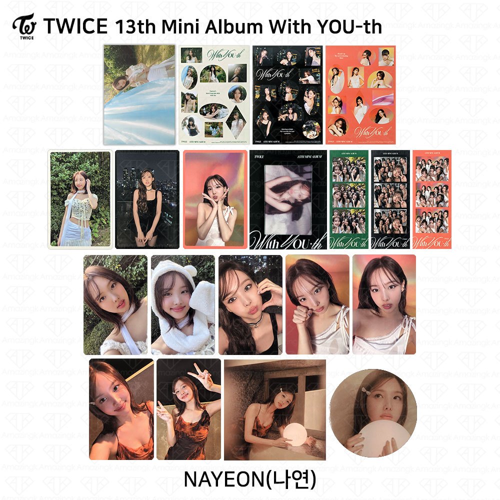 Twice 13th Mini Album With YOU-th Youth 小卡海報電影貼紙 Nayeon
