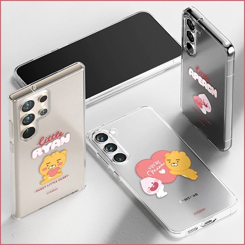 🇰🇷【韓國手機殼】透明、果凍、可愛的設計、三星銀河 S24、iPhone兼容 Kakao Friends