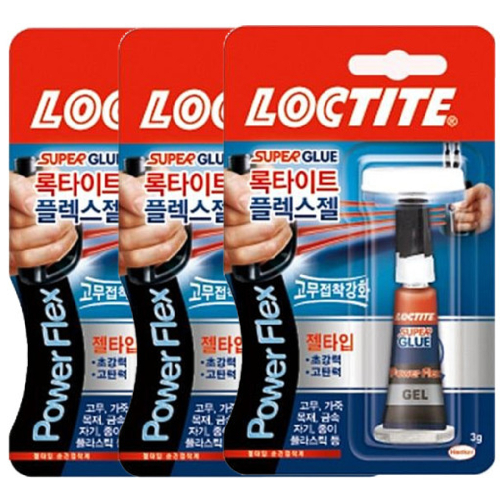 Loctite Super Glue PowerFlex Gel 3g - 超凝膠控制粘合劑粘合