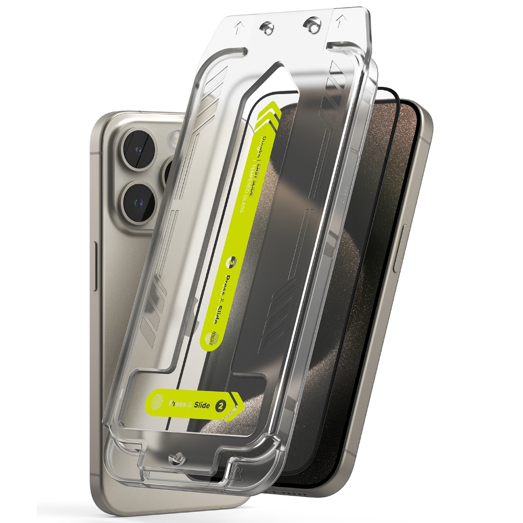 Ringke Easy Slide Glass 鋼化玻璃屏幕保護膜 iPhone 15 Pro Max 15 簡單安裝