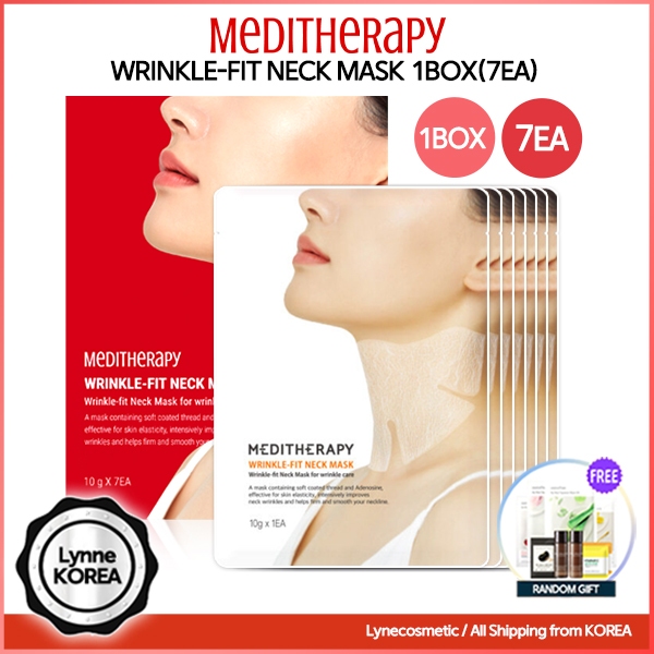 Meditherapy 皺紋貼合韓國頸部網狀面膜 (7EA)