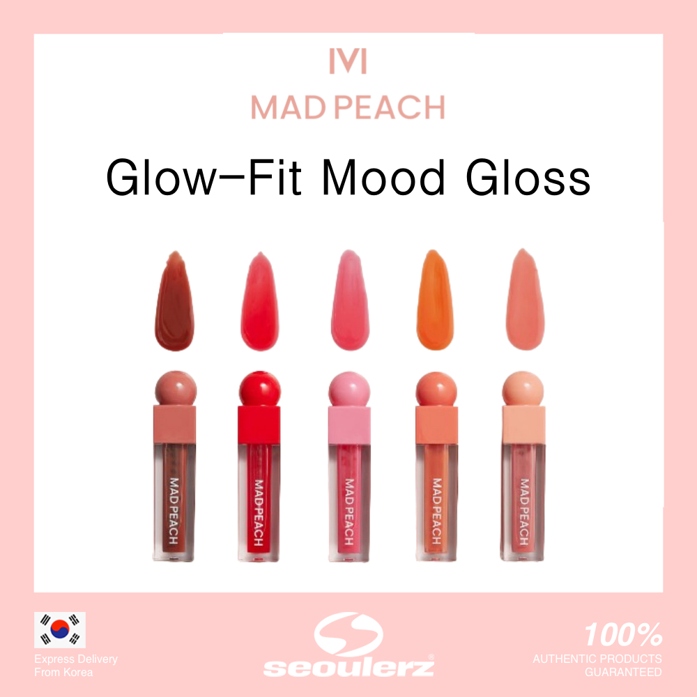 MAD PEACH] Glow Fit Mood Gloss 5 色 3.8ml