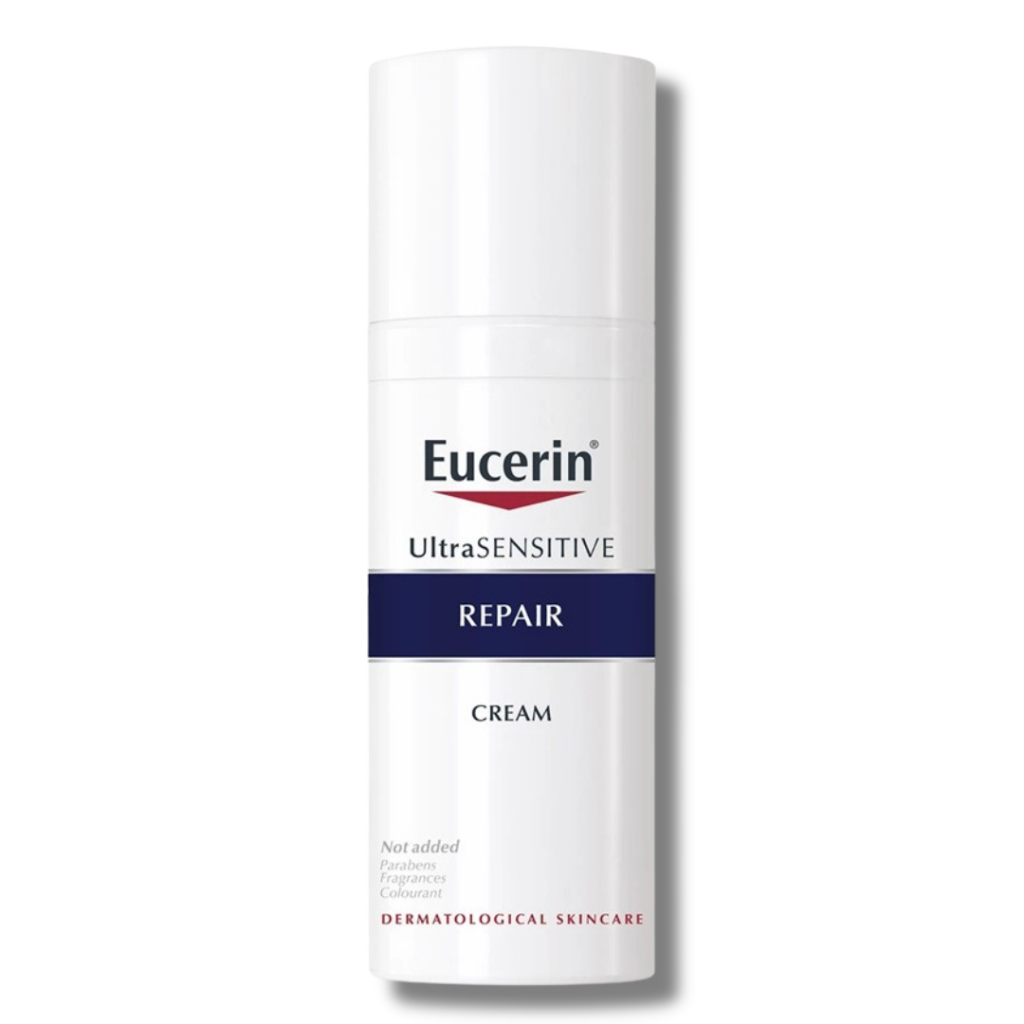 Eucerin 超敏感修護霜 | 敏感肌膚舒緩補水 | 50毫升'