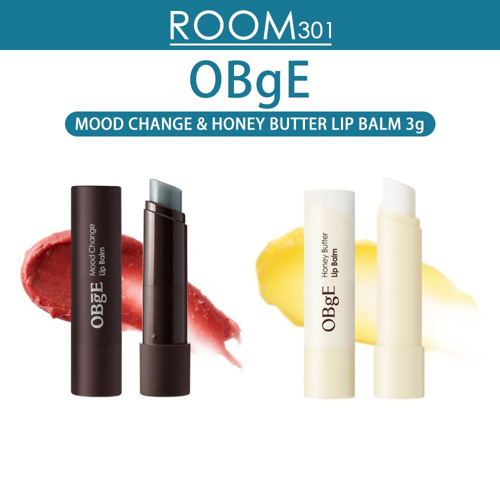 [OBGE] Lip Balm (3g) 2TYPE / 心情變化潤唇膏和蜂蜜黃油潤唇膏 / OBGE