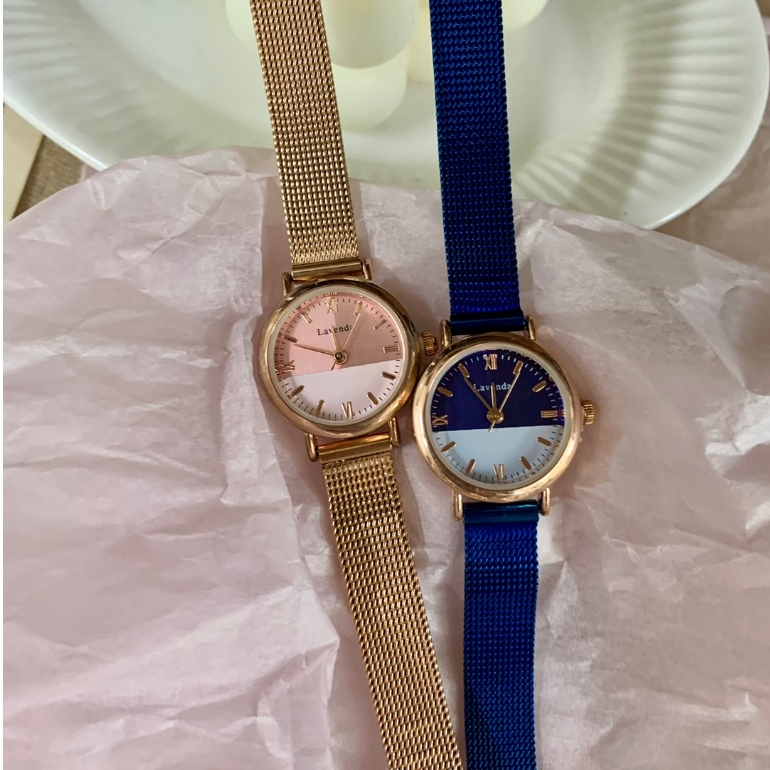 [韓國Lavenda] 韓國品牌小時尚圓形手錶