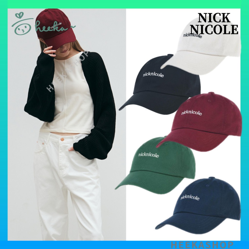 Heekashop Nick&amp;Nicole 簽名刻字球帽 - 5 種顏色