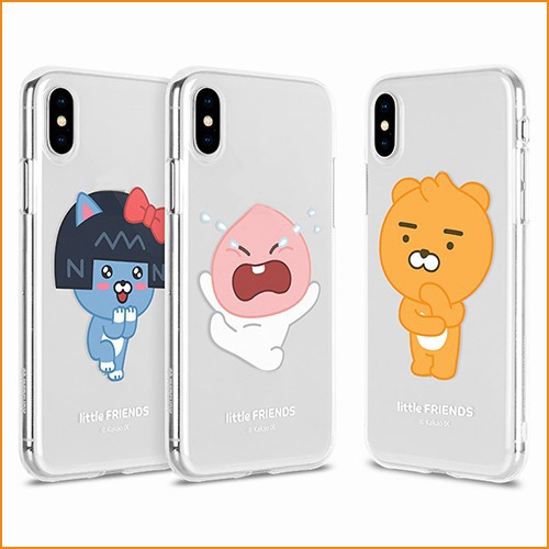 🇰🇷【韓國手機殼】透明、果凍、可愛的設計、三星銀河 S24、iPhone兼容 Kakao Friends