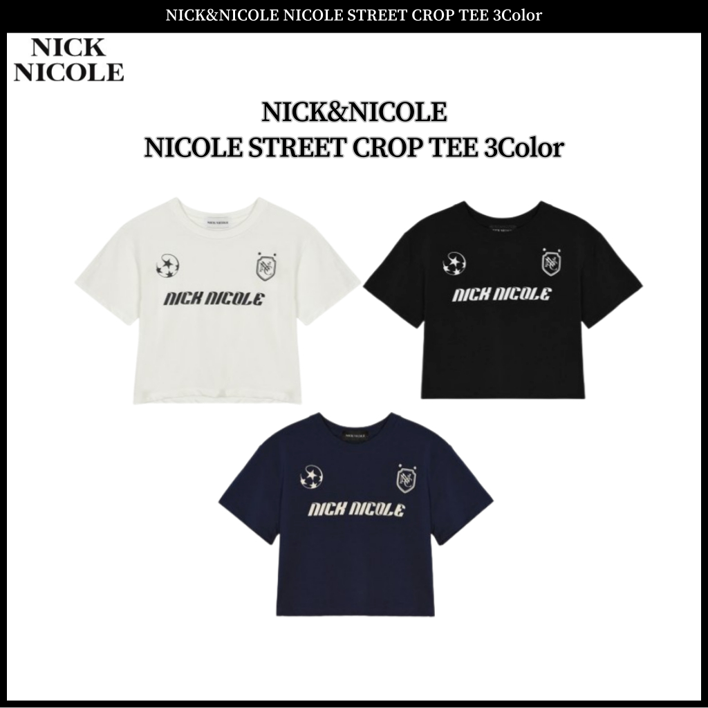 Nick&amp;nicole NICOLE STREET 短款 T 恤 3Color