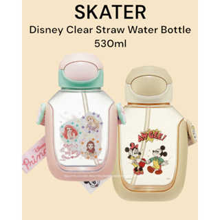 [SKATER] 迪士尼透明吸管水瓶 530ml (公主/米奇) PDSH6DX