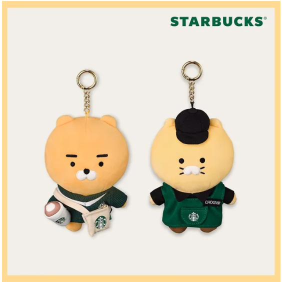 STARBUCKS 星巴克韓國 Kakao Friends 合作 MD" My Buddy Ryan 或 Chunsik