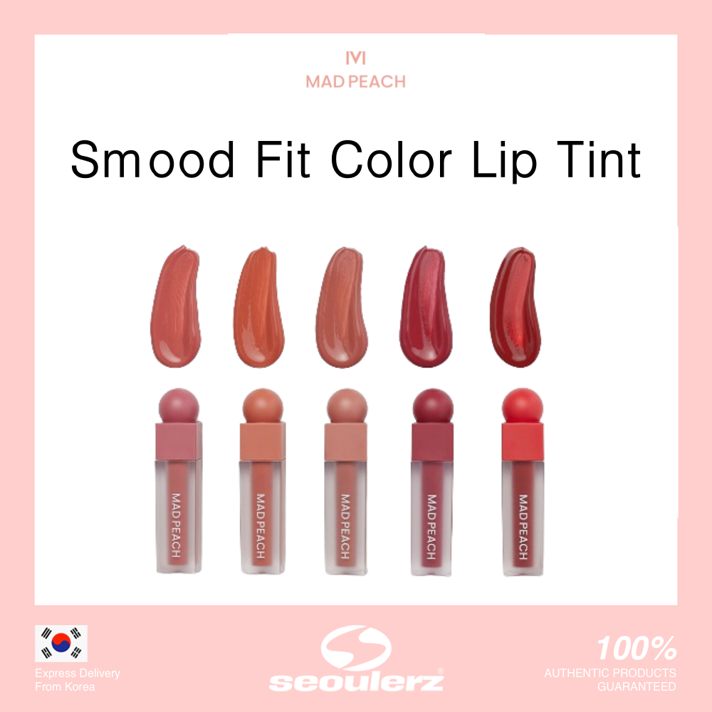 [Mad Peach] Smood Fit Color Lip 唇彩 5 Colors 3.8ml