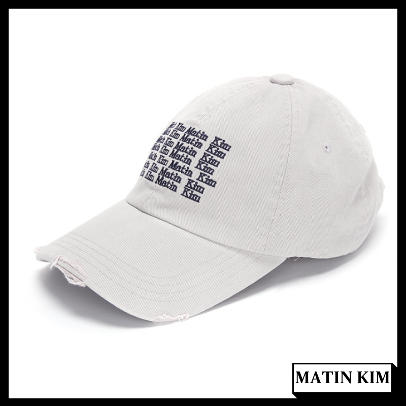 MATIN KIM LETTERING WASHED BALL CAP 刻字水洗球帽 帽子 棒球帽 韓國發貨