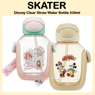 [SKATER] 迪士尼透明吸管水瓶 530ml (公主/米奇) PDSH6DX