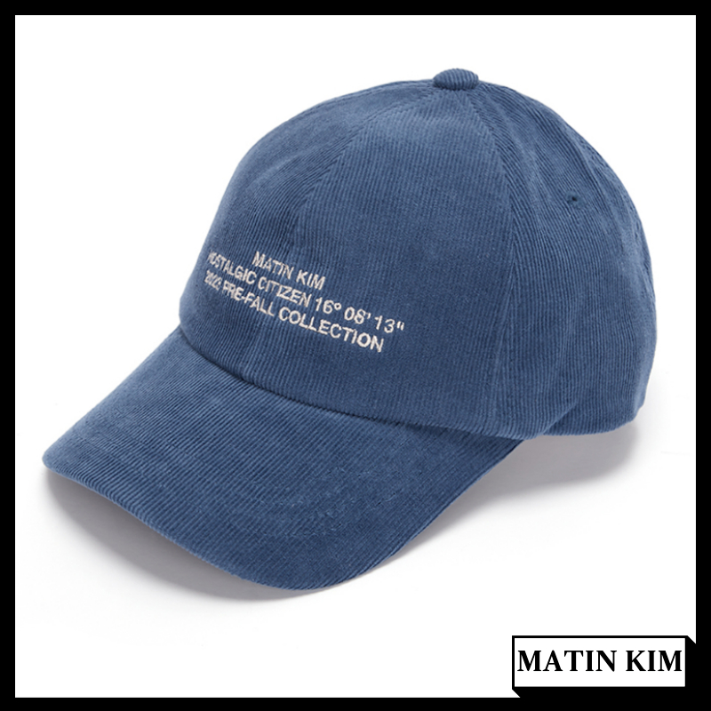 MATIN KIM CORDUROY LETTERING BALL CAP 燈芯絨刻字球帽 帽子 棒球帽 韓國發貨