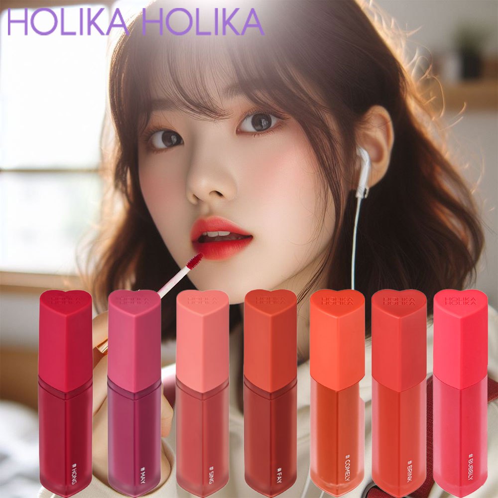 Holika Holika Heart Crush Glow 唇彩空氣 15 色持久唇彩