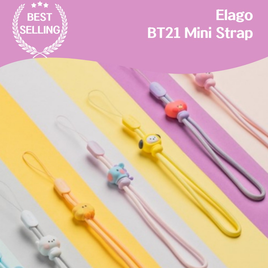 Elago BT21 迷你手機 AirPods 相機帶 - 手機配件,BT21 迷你角色設計帶,AirPods,相機帶,