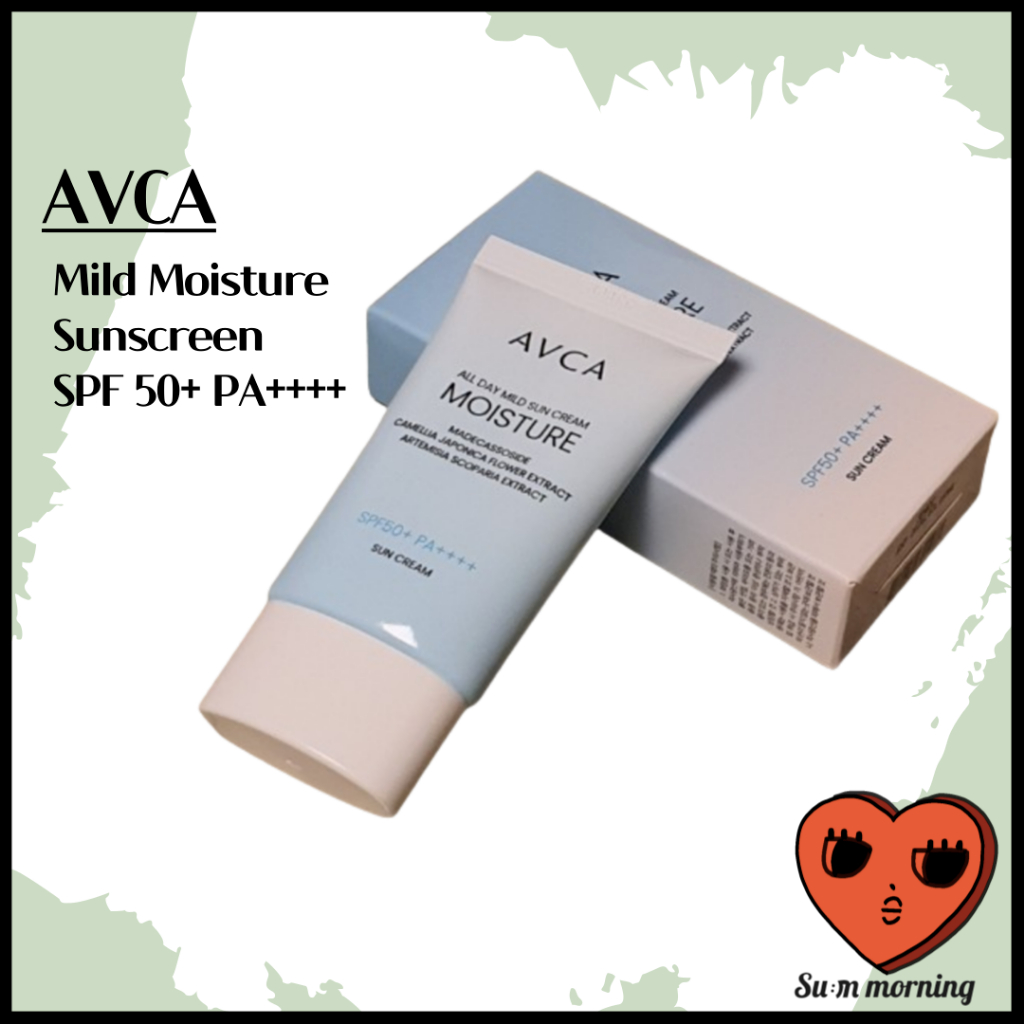 [AVCA] 溫和保濕防曬霜 Skin Aqua Sunscreen 礦物身體防曬霜面部 spf 50 韓國防曬霜