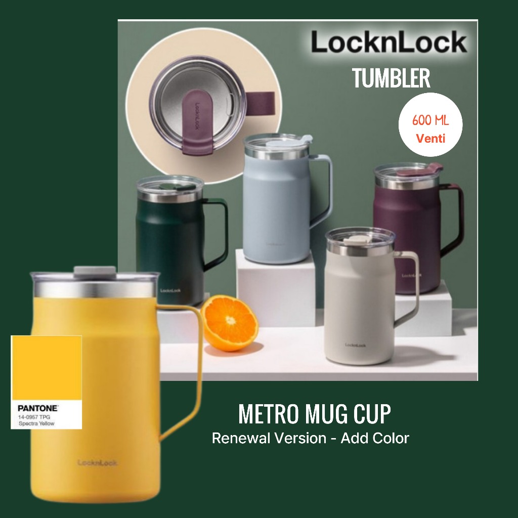 [Locknlock] 新品 METRO Mug Cup 保溫咖啡杯 600ml Venti 尺寸✨現貨✨/韓國發貨✈️