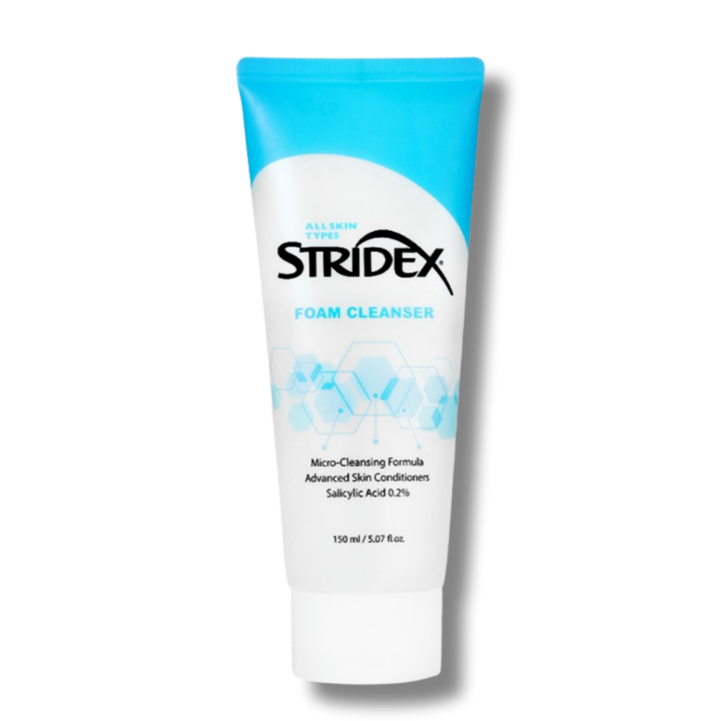 Stridex 泡沫潔面乳 150ml - BHA 0.2% 水楊酸深層毛孔清潔、保濕和舒緩
