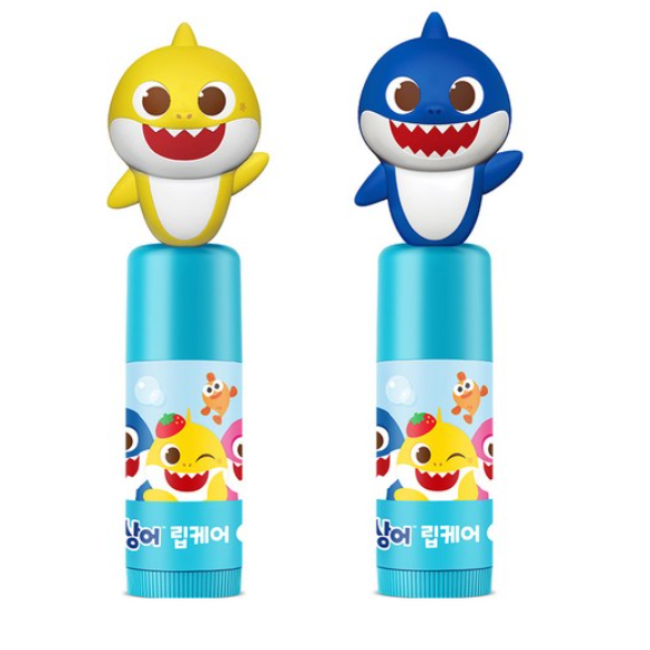 [ATEX] 韓國 1 號嬰幼兒必備 – Pinkfong Baby Shark 唇部護理(草莓香味,3.8g x 2)