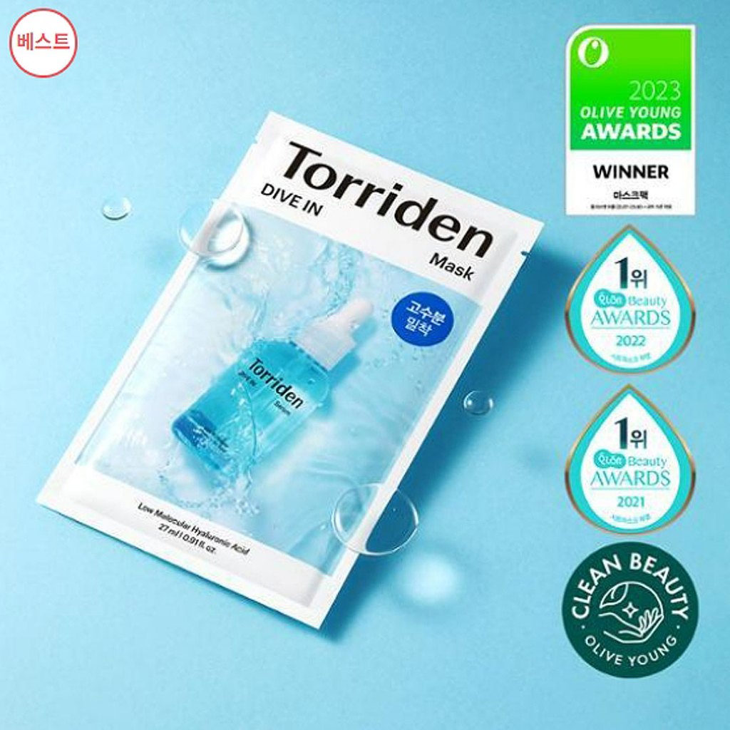 [Torriden] 潛水式低分子重量玻尿酸面膜_來自韓國