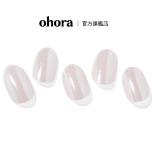 【ohora】 凝膠指甲貼(彩繪) N Glazed Glow 官方旗艦店/銀色/金屬色