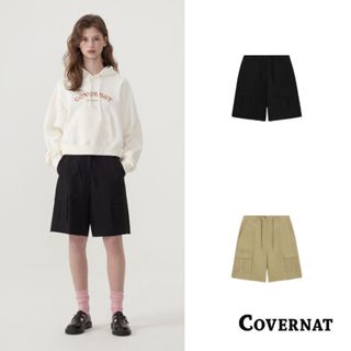 [COVERNAT]25SS 復古美式工裝短款 女士休閒短褲 春夏舒適透氣寬鬆運動褲（多色任選）
