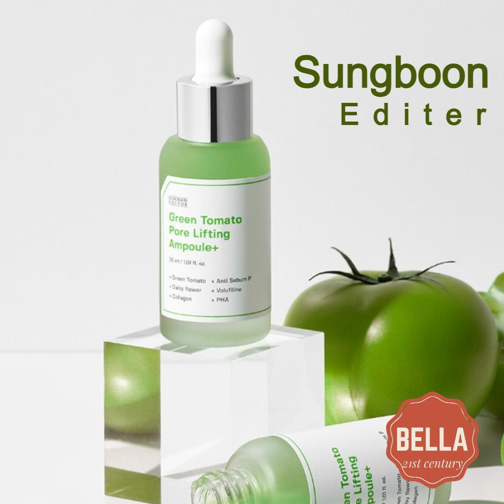 Sungboon EDITOR 綠番茄毛孔提拉安瓶 Plus 30ml(無盒)
