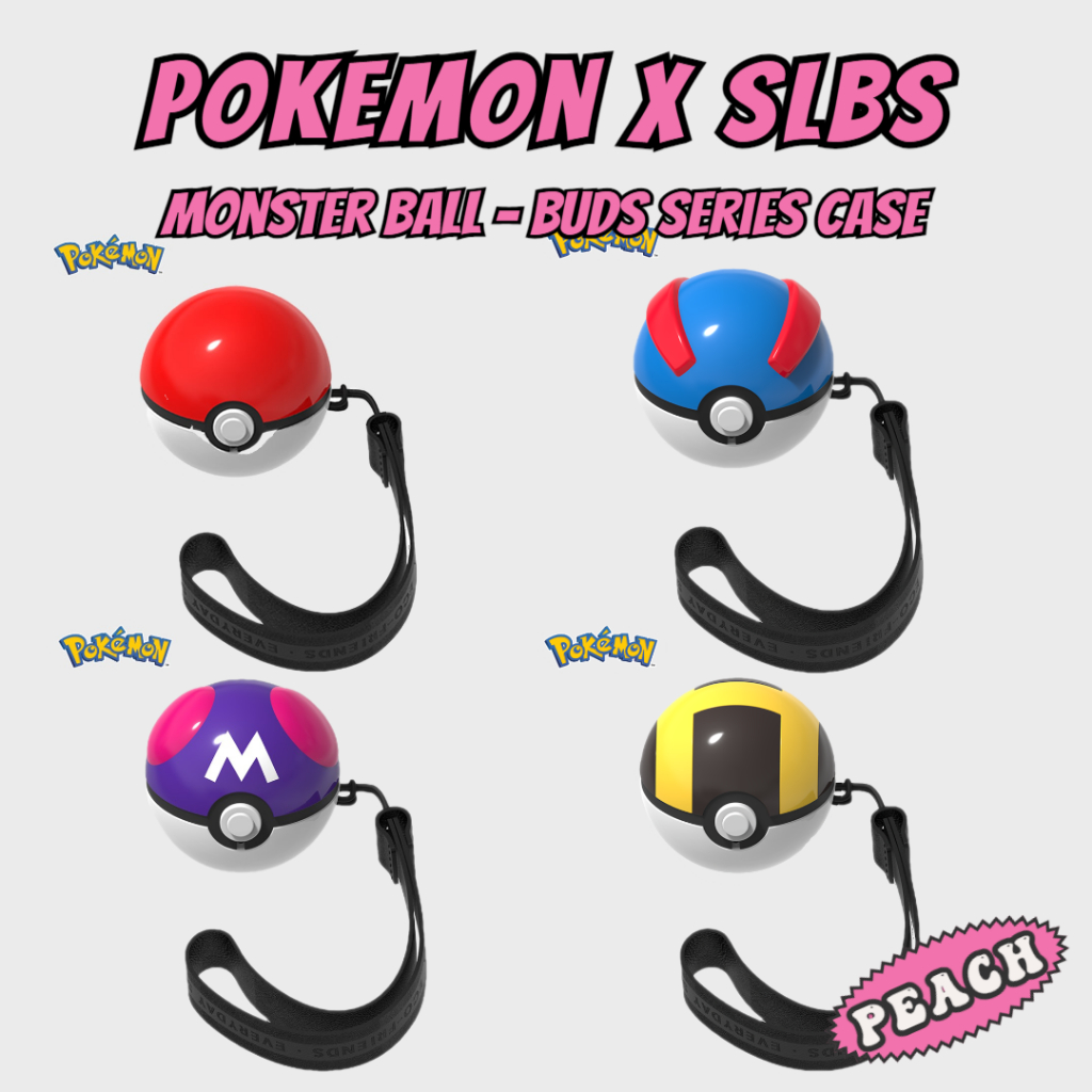 Pokemon x SLBS 怪獸球 Monster Master Ball Galaxy Buds 2 Pro 保護套