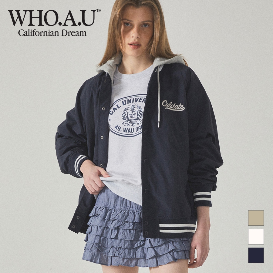 [WHO.A.U] 連帽棒球外套 | WHJKF2314U