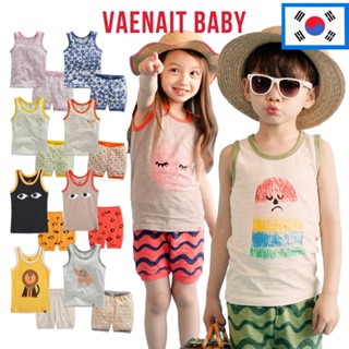 [韓國 Vaenait BABY] 12M-5Y 嬰幼兒女孩男孩睡衣無袖睡衣棉質睡衣套裝1