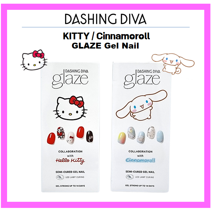 [DASHING Diva] KITTY / Cinnamoroll GLAZE 凝膠指甲