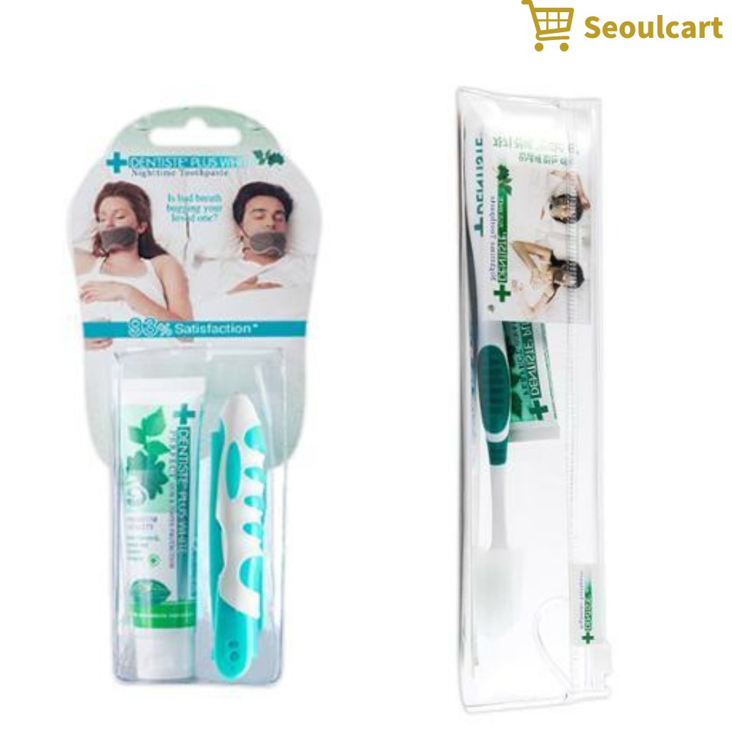 [DENTISTE] Toothbursh 旅行套裝,旅行包,可重複密封,便攜可重複使用牙刷和牙膏 20g