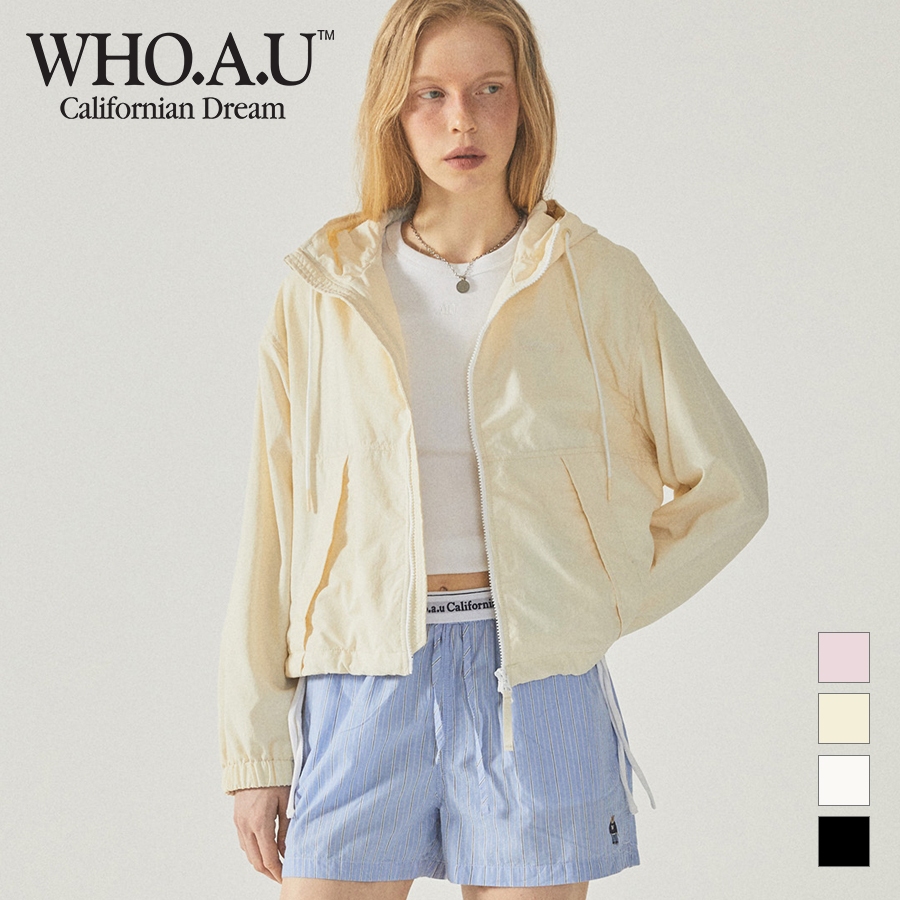 [WHO.A.U] 連帽防風外套 (女) | WHJJF2313F